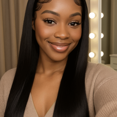 5×5 silky straight closure color 1B