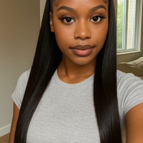 XQzeet 360 HD Lace #1B Silky Straight