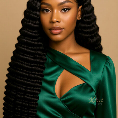 XQzeet 7×5 HD Lace Closure #1B Pineapple Wave