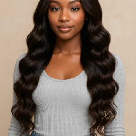 XQzeet 7×5 HD Lace Closure #1B Loose Wave