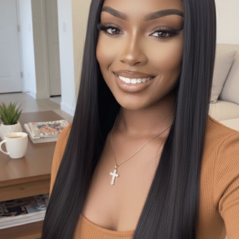 XQzeet 4×4 Transparent Lace Closure #1B Silky Straight