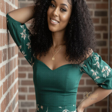 XQzeet 5×5 HD Lace Wear & Go Glue-less #1B Burmese Curly