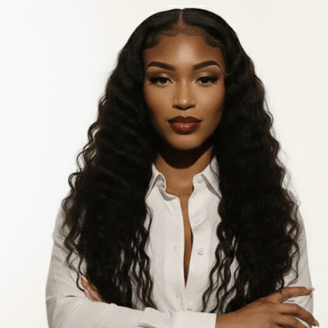 XQzeet 5×5 Transparent Lace Closure #1B Deep Wave