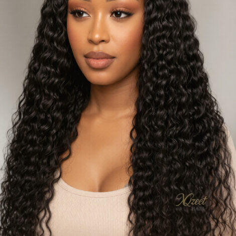 XQzeet 7×5 HD Lace Closure #1B Water Wave