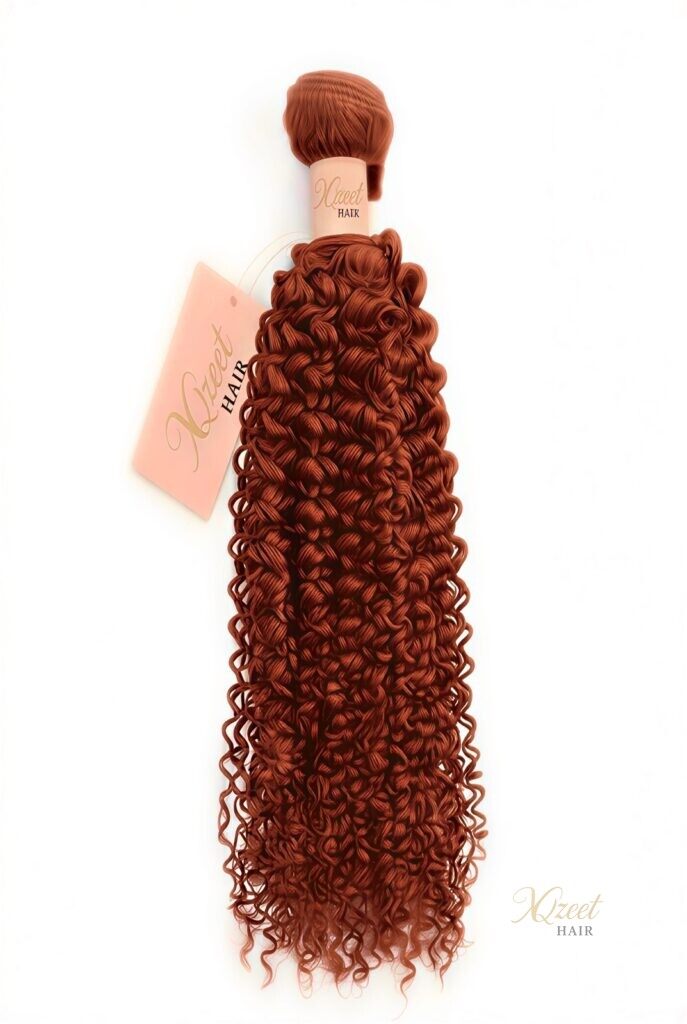 XQzeet #350 Ginger Kinky Curly Bundle