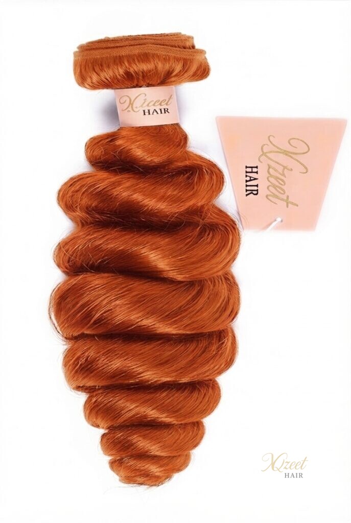 XQzeet #350 Ginger Loose Wave Bundle