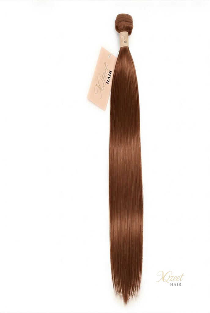 XQzeet #4 Chestnut Brown Silky Straight Bundle