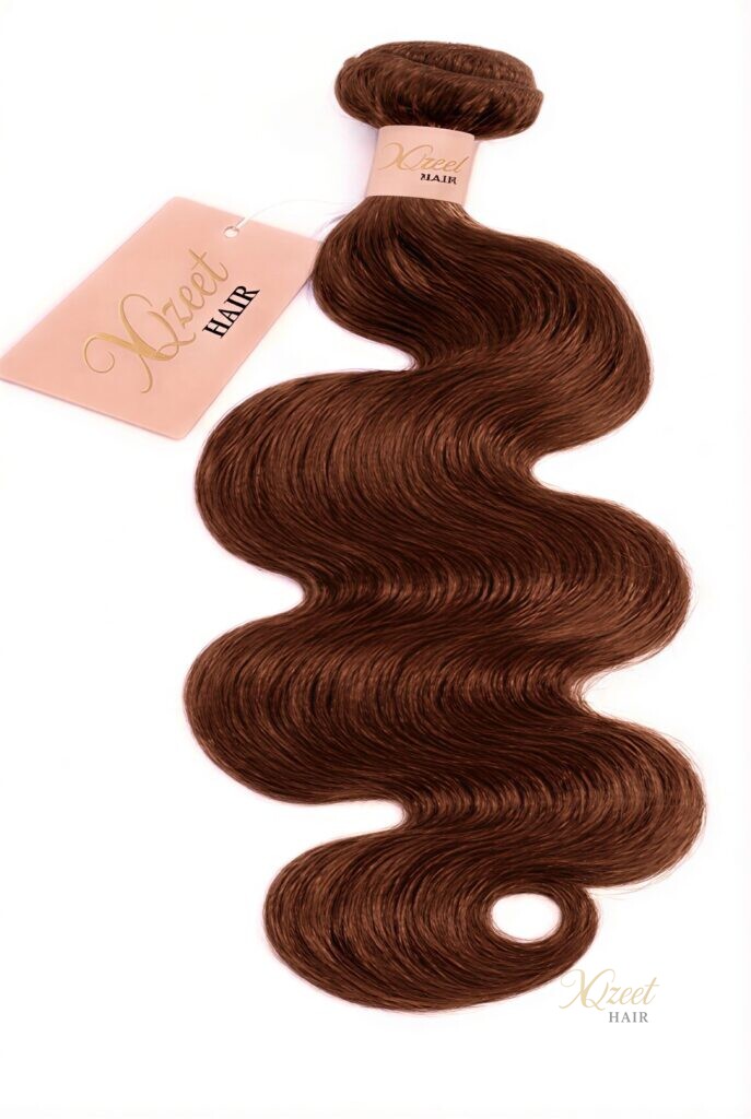 XQzeet #4 Chestnut Brown Body Wave Bundle