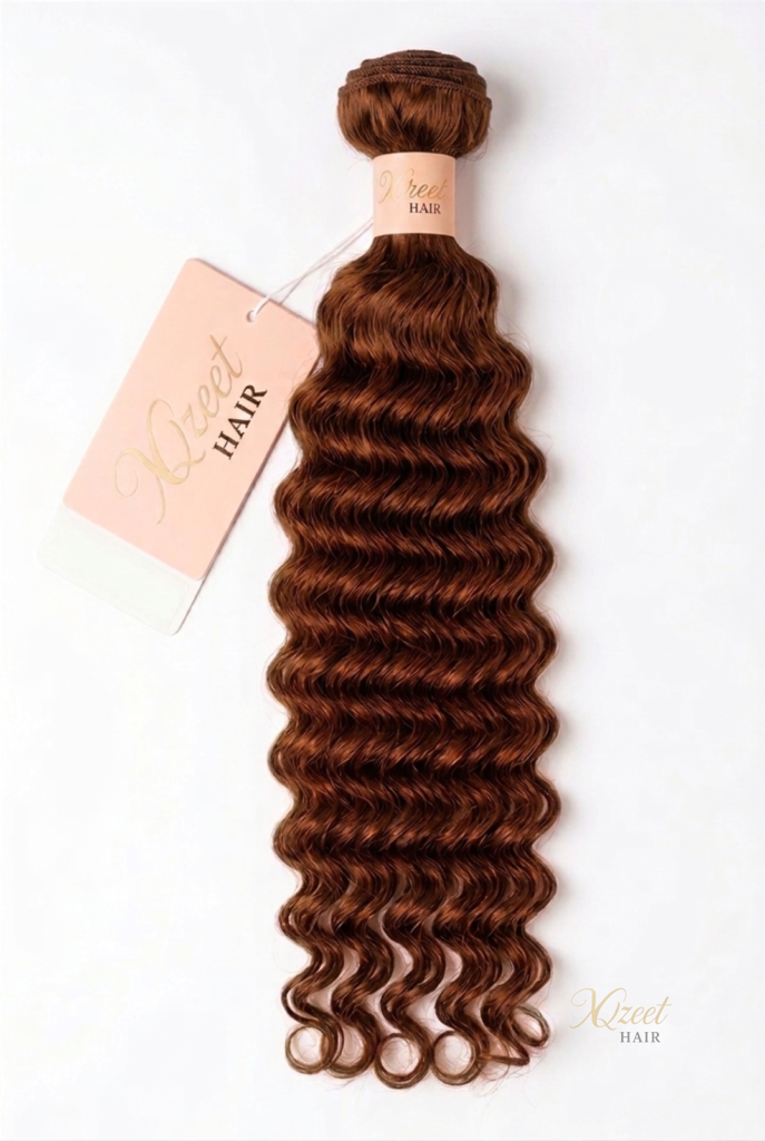 XQzeet #4 Chestnut Brown Loose Deep Bundle