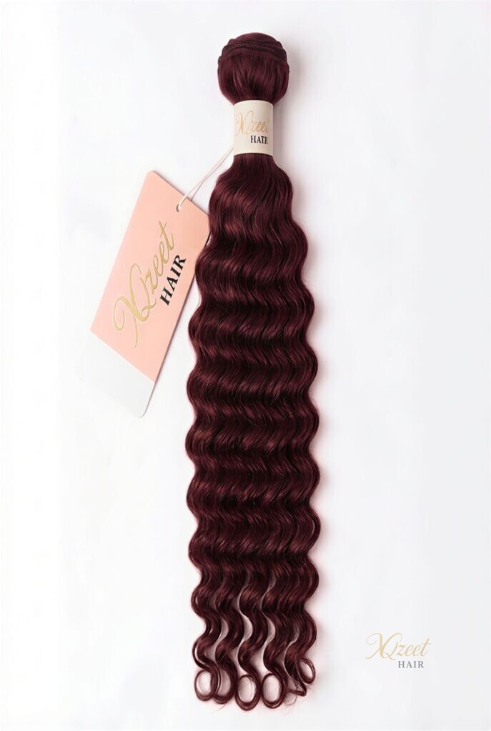 XQzeet #99J Burgundy Loose Deep Bundle
