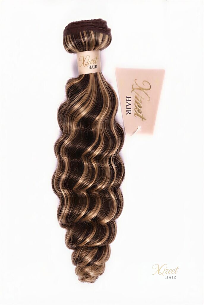 XQzeet #P4/27 Highlight Loose Wave Bundle