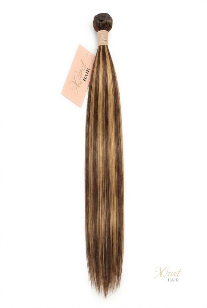 XQzeet #P4/27 Highlight Silky Straight Bundle