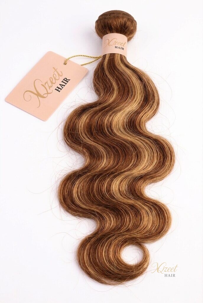 XQzeet #P4/27 Highlight Body Wave Bundle